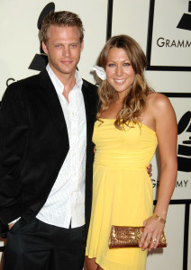 Colbie Caillat and TroyPhoto by Gilbert Flores50th Annual GRAMMY Awards - Arrivalsat the Staples Cen