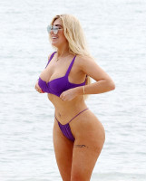 Chloe Ferry - looking stunning in a Purple bikini while on Holiday in Thailand, 1/6/2020