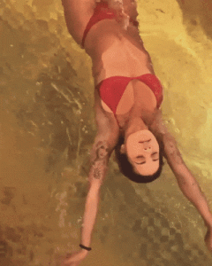 Rita Ora - Bikini in a pool 03/22/20 - Animated Gif